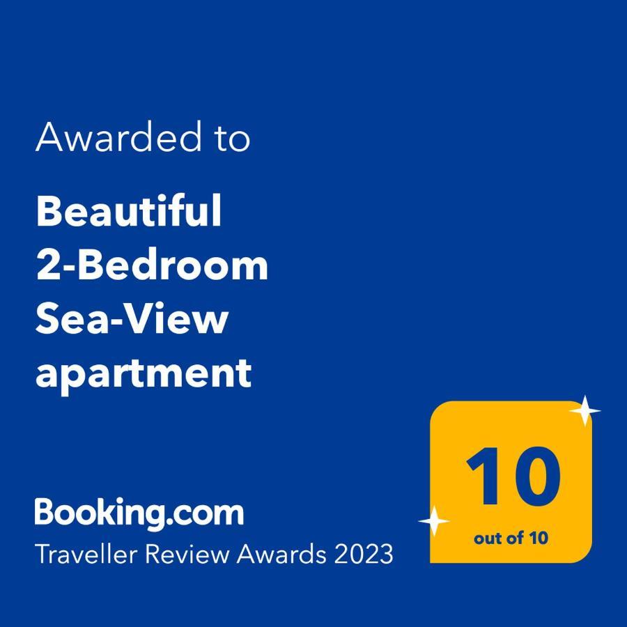 Beautiful 2-Bedroom Sea-View Apartment Netanya Exterior foto